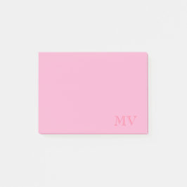 Color Pop Monogram Notes