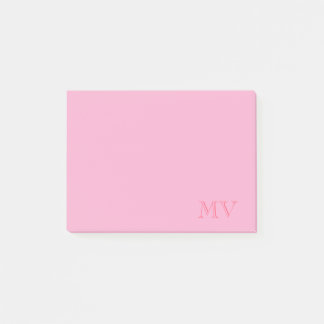 Color Pop Monogram Post-It Notes
