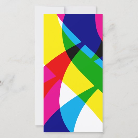 Color Pop trouwmenu-kaart (Achterkant)