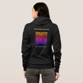 Color QR Code Your Business Hoodie Custom Text (Achterkant volledig)