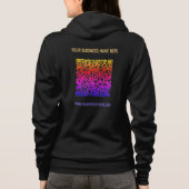 Color QR Code Your Business Hoodie Custom Text (Achterkant)