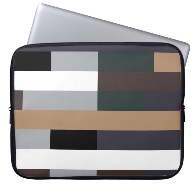 Color Rectangles Laptop Sleeve (Voorkant)