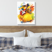 Color Rhythm Burst Canvas Afdruk (Insitu (Slaapkamer))