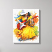 Color Rhythm Burst Canvas Afdruk (Voorkant)