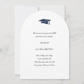 Color Rococo Cartouche Photo Template Graduation Kaart (Achterkant)