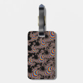 Color Run - Fractal Art Bagagelabel (Achterkant verticaal)