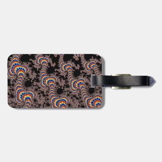 Color Run - Fractal Art Bagagelabel (Achterkant horizontaal)