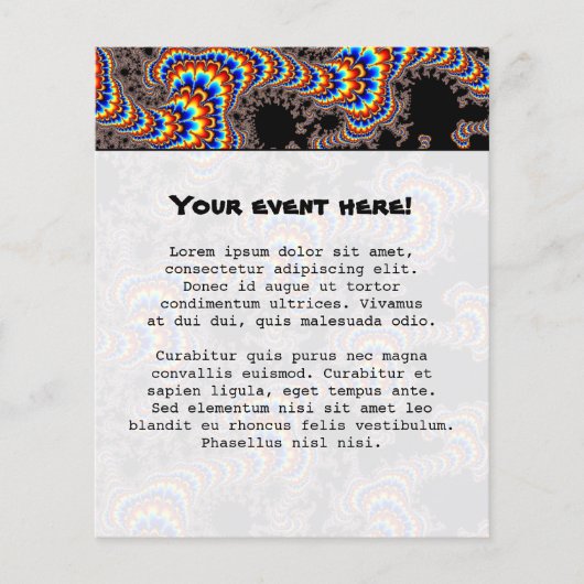 Color Run - Fractal Art Flyer (Voorkant)