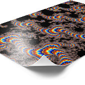 Color Run - Fractal Art Foto Afdruk (Hoek)