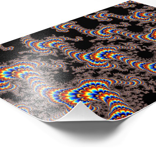 Color Run - Fractal Art Foto Afdruk (Hoek)