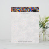 Color Run - Fractal Art Gepersonaliseerd Briefhoofd (Staand voorkant)