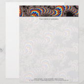 Color Run - Fractal Art Gepersonaliseerd Briefhoofd (Voorkant / Achterkant)