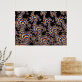 Color Run - Fractal Art Poster (Keuken)