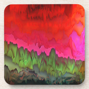 "Color Serenade" Kleurrijke Abstracte kunst Bier Onderzetter