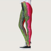 "Color Serenade" Kleurrijke Abstracte kunst Leggings (Links)