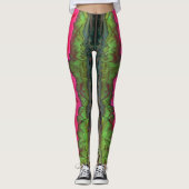 "Color Serenade" Kleurrijke Abstracte kunst Leggings (Voorkant)