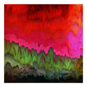 "Color Serenade" Kleurrijke Abstracte kunst Perfect Poster