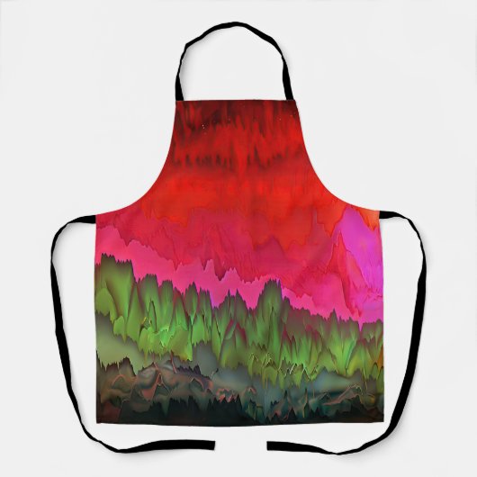 "Color Serenade" Kleurrijke Abstracte kunst Schort (Voorkant)