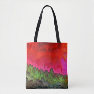 "Color Serenade" Kleurrijke Abstracte kunst Tote Bag