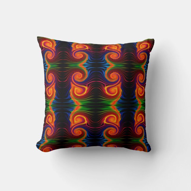 Color Spectrum Swirl Pillow Kussen (Voorkant)