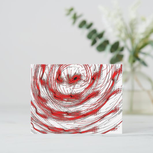 Color Spiral Card Briefkaart (Staand voorkant)