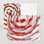 Color Spiral Card Briefkaart (Voorkant / Achterkant)