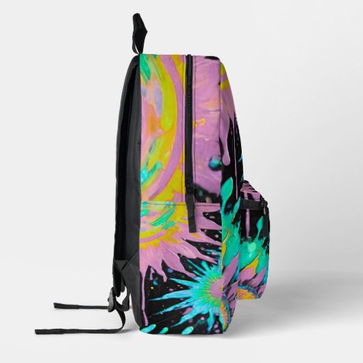 Color Splash Abstract Art Bedrukte Rugzak (Links)