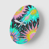 Color Splash Abstract Art Ronde Klok (Hoek)