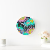 Color Splash Abstract Art Ronde Klok (Huis)