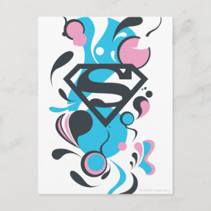 Color Splash Blue Briefkaart