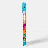 Color Splash Blue Pink Yellow iPhone Case (Achterkant / Links)