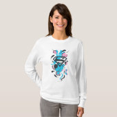 Color Splash Blue T-shirt (Voorkant volledig)