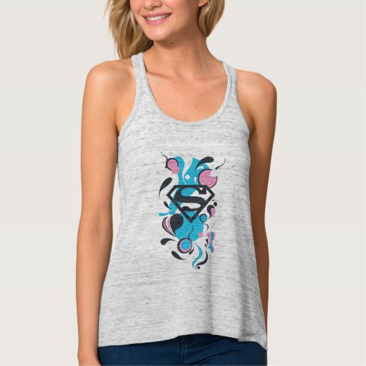 Color Splash Blue Tanktop (Voorkant)