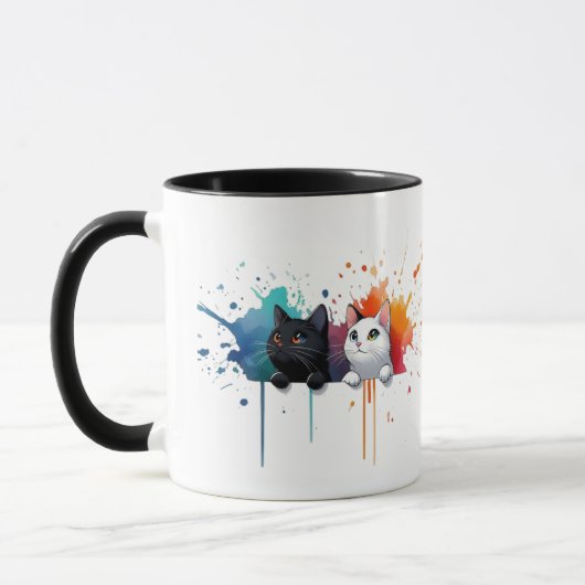 Color Splash Cats Mug Mok (Links)
