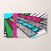 Color Splash Fanburst Personalized | Dink Well Handdoek (Handdoek)