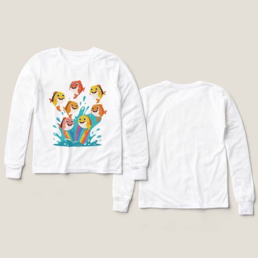 Color Splash Fish Kids Sweatshirt (Voorkant /achterkant)