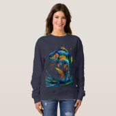 Color Splash Fish – Women’s Sweatshirt (Voorkant volledig)