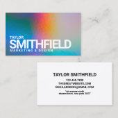 Color Splash Holographic Visitekaartje (Voorkant / Achterkant)