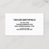 Color Splash Holographic Visitekaartje (Achterkant)