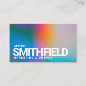 Color Splash Holographic Visitekaartje (Voorkant)