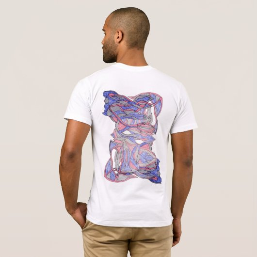 Color Splash Men’s Graphic T-Shirt (Achterkant volledig)