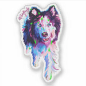 Color Splash Morgan Sticker (Voorkant)