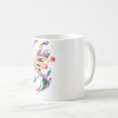 Color Splash Orange Koffiemok (Voorkant rechts)