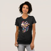 Color Splash Orange T-shirt (Voorkant volledig)