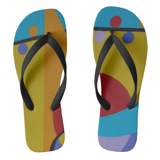Color Splash Polka Flip Flops (Voetbed)