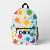 Color Splash Pop Bedrukte Rugzak (Voorkant)
