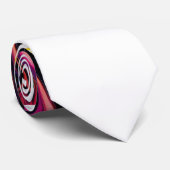 Color Splash Swirl - Vibrant Abstract Drip Art Stropdas (Opgerold)