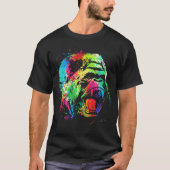 Color splatter gorilla t-shirt (Voorkant)