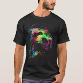 Color splatter panda t-shirt (Voorkant)