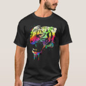 Color splatter tiger t-shirt (Voorkant)